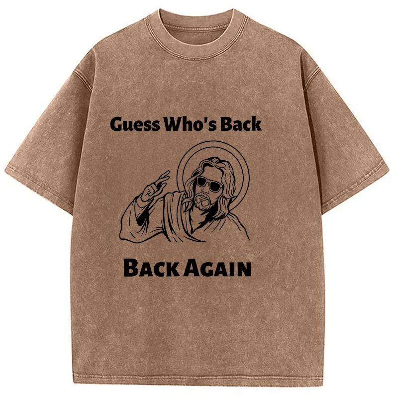 Modecanvas Funny Easter Jesus DTG Printing Washed T-Shirt