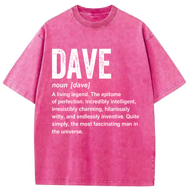 Modecanvas Dave Definition DTG Printing Washed T-Shirt