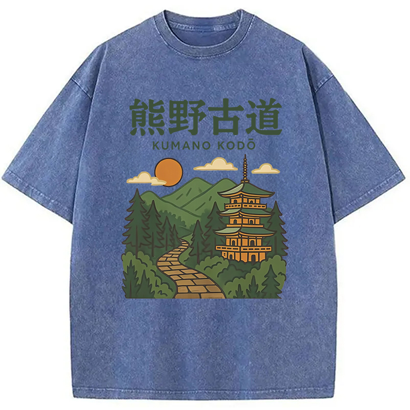 Modecanvas Kumano Kodo Japan Trail Washed T-Shirt