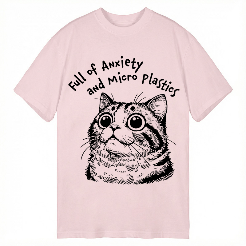 Modecanvas Full of Anxiety and Microplastics DTG Printing Classic T-Shirt-modecanvas