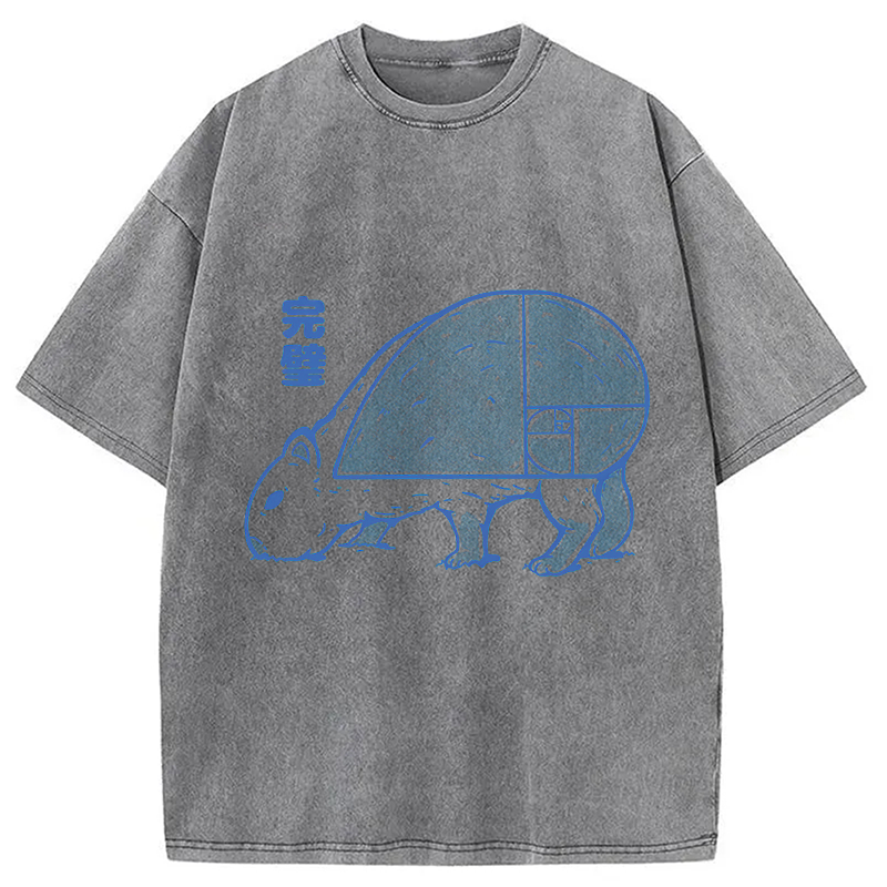 Modecanvas Capy Perfect Butt DTG Printing Washed T-Shirt
