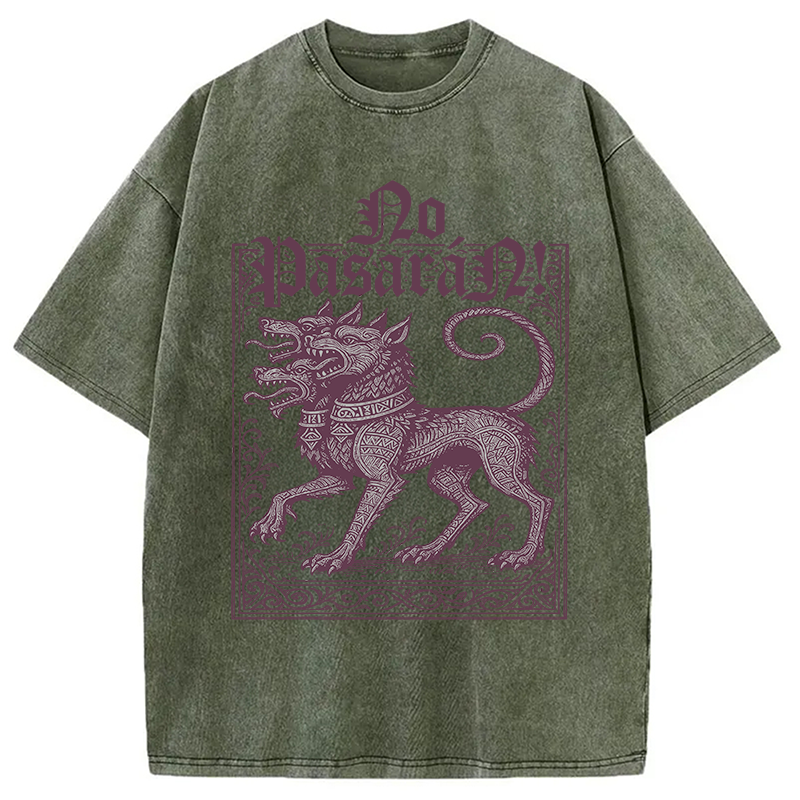Modecanvas No Pasar�n! DTG Printing Washed T-Shirt