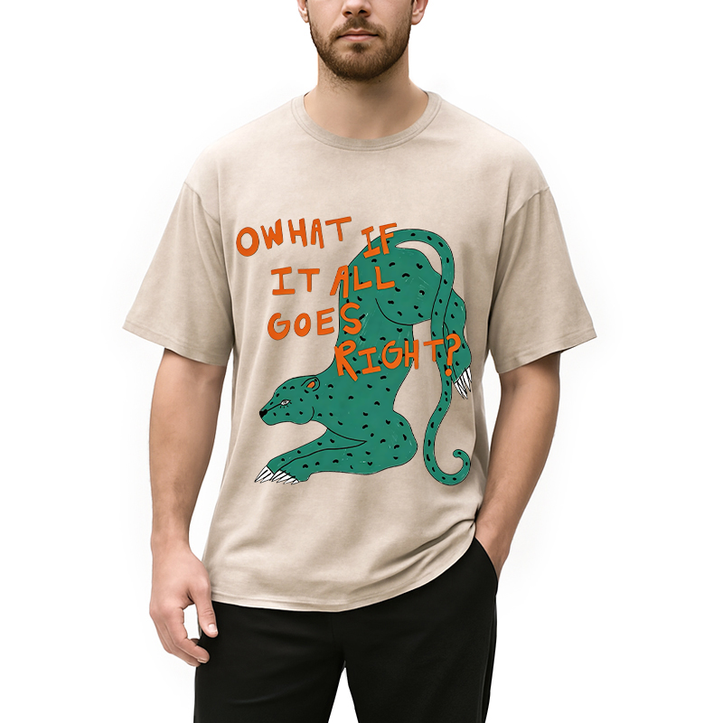 Modecanvas What If DTG Printing Washed T-Shirt