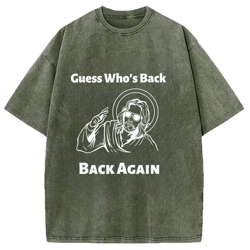 Modecanvas Funny Easter Jesus DTG Printing Washed T-Shirt