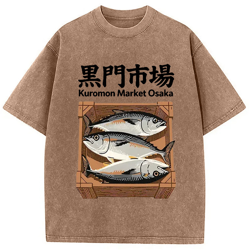 Modecanvas Kuromon Market Washed T-Shirt