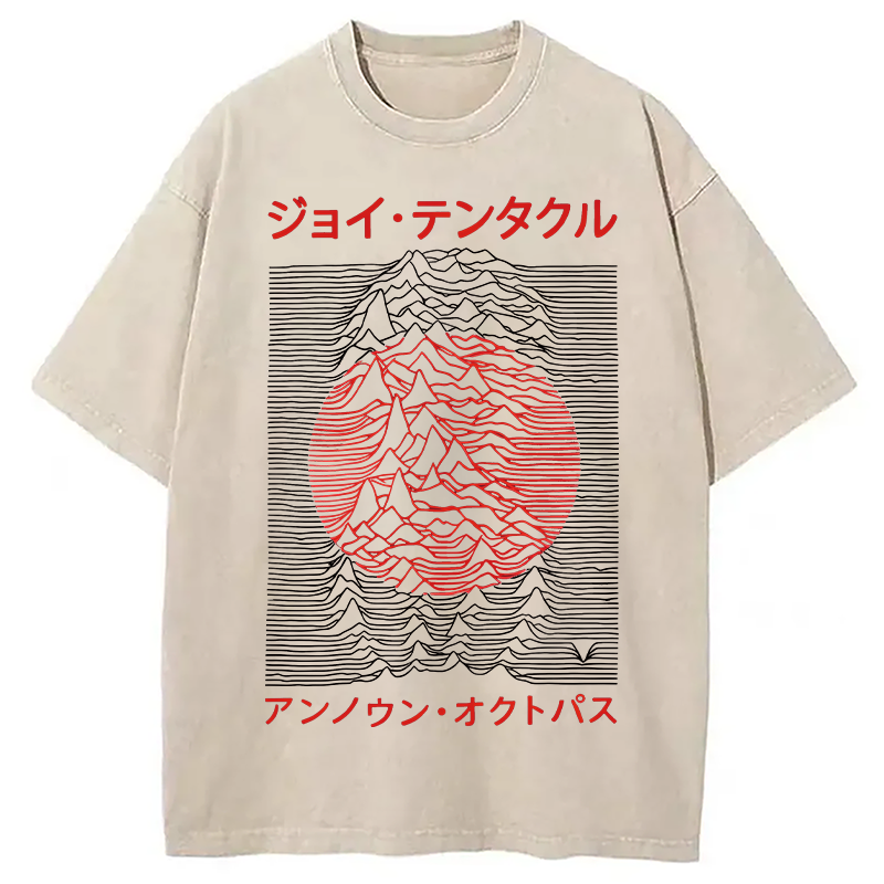 Modecanvas Retro Music Washed T-Shirt