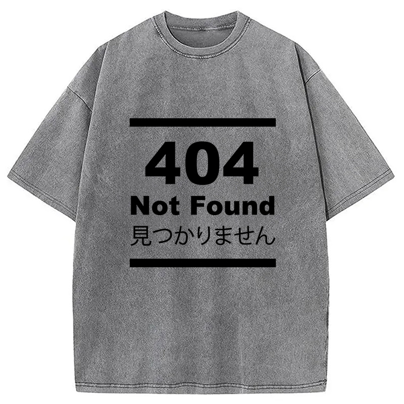 Modecanvas 404 Not Found Japanese Washed T-Shirt