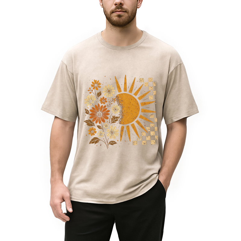 Modecanvas Spring Vacation DTG Printing Washed T-Shirt