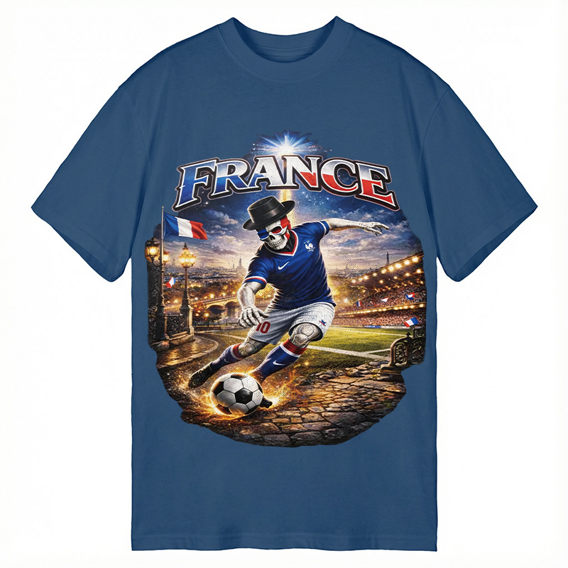 Modecanvas France Soccer DTG Printing Classic T-Shirt-modecanvas