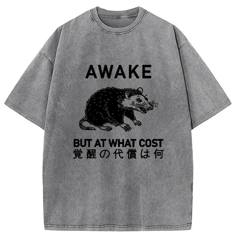 Modecanvas Desperate Possum Washed T-Shirt