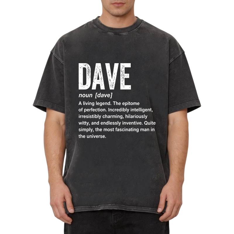 Modecanvas Dave Definition DTG Printing Washed T-Shirt