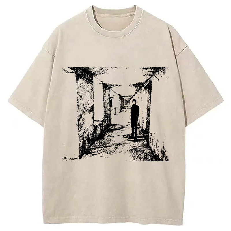 Modecanvas Nihei Blame! Pixel Art Washed T-Shirt