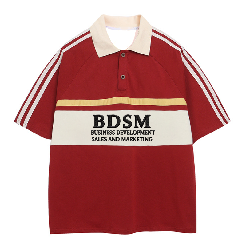 Modecanvas BDSM Polo Embroidered T-Shirt