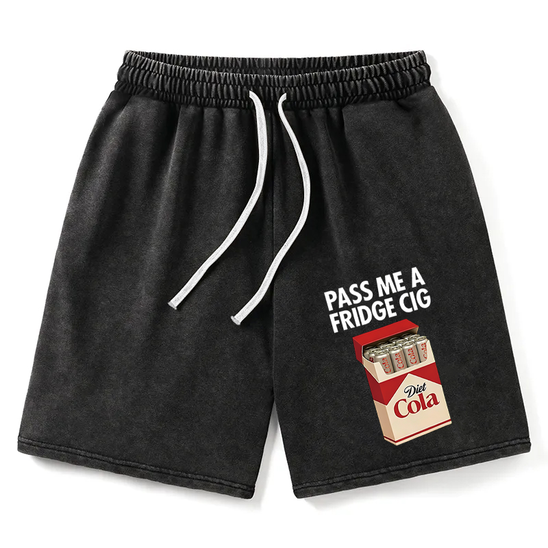 Modecanvas I Need A Diet Cola Washed Short