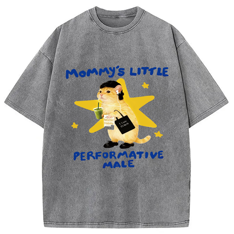 Modecanvas Performative Male Washed T-Shirt