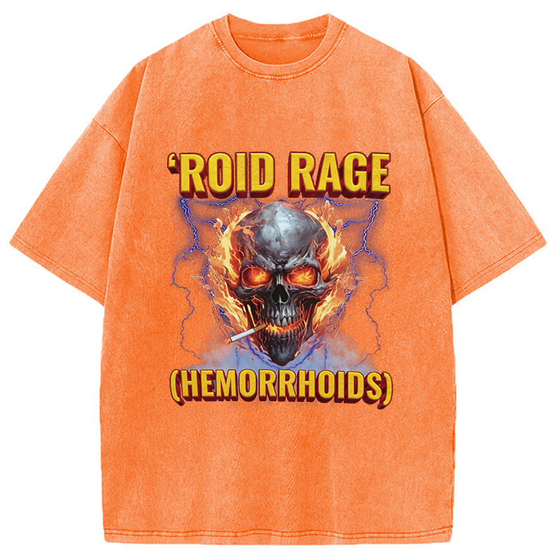 Modecanvas Roid Rage DTG Printing Washed T-Shirt