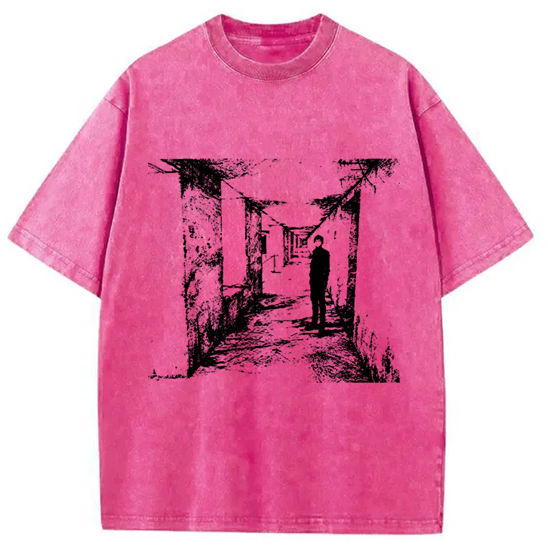 Modecanvas Nihei Blame! Pixel Art Washed T-Shirt