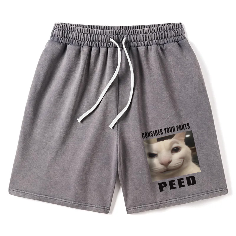 Modecanvas Consider Your Pants Peed Meme Washed Short