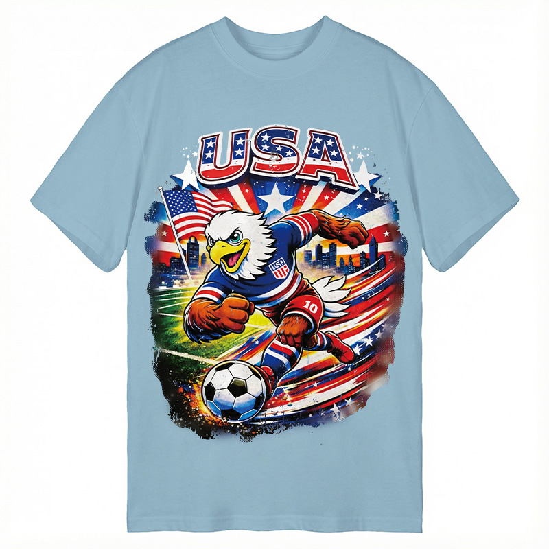 Modecanvas American Eagle Soccer DTG Printing Classic T-Shirt-modecanvas