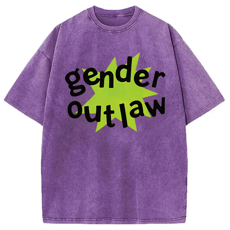 Modecanvas Gender Outlaw DTG Printing Washed T-Shirt