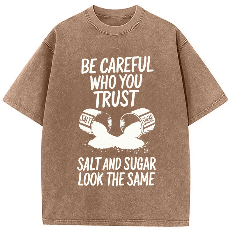 Modecanvas Be Careful DTG Printing Washed T-Shirt
