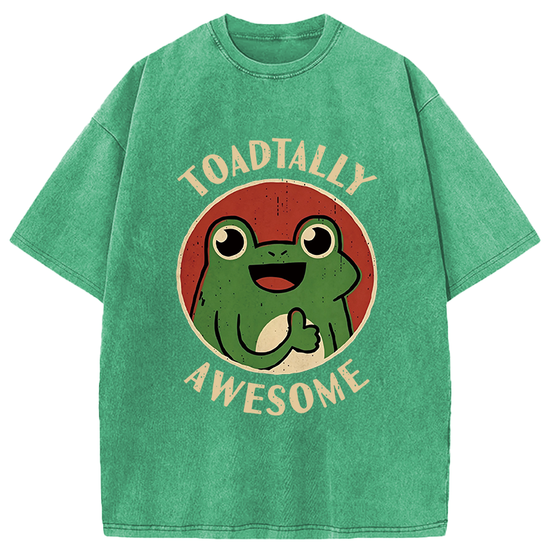 Modecanvas Toadtally Awesome DTG Printing Washed T-Shirt