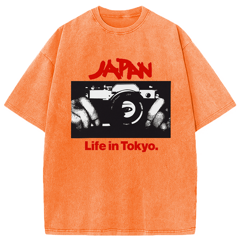 Modecanvas Japan Life in Tokyo Sylvian Synth Washed T-Shirt