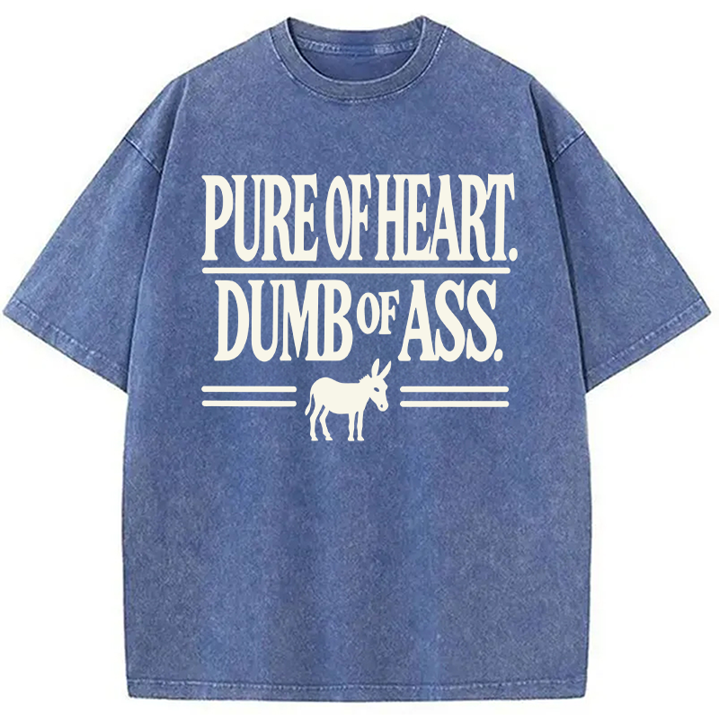 Modecanvas Cowboy Humor Funny Vintage DTG Printing Washed T-Shirt