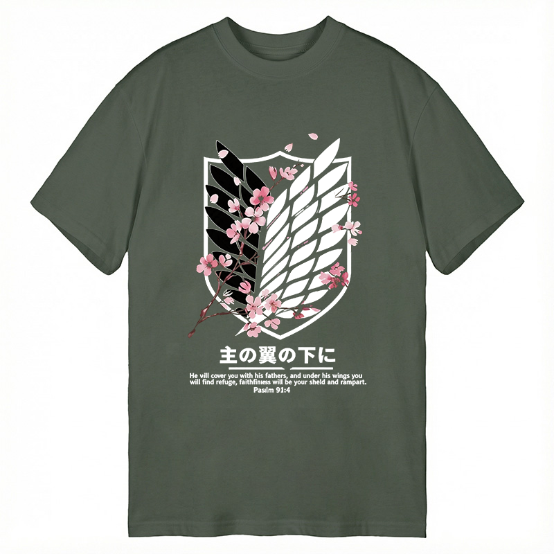Modecanvas Under His Wings DTG Printing Classic T-Shirt-modecanvas