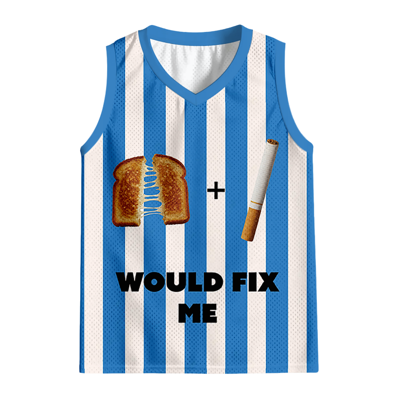 Modecanvas Grilled Cheese And Cigarette Meme Jersey Tank