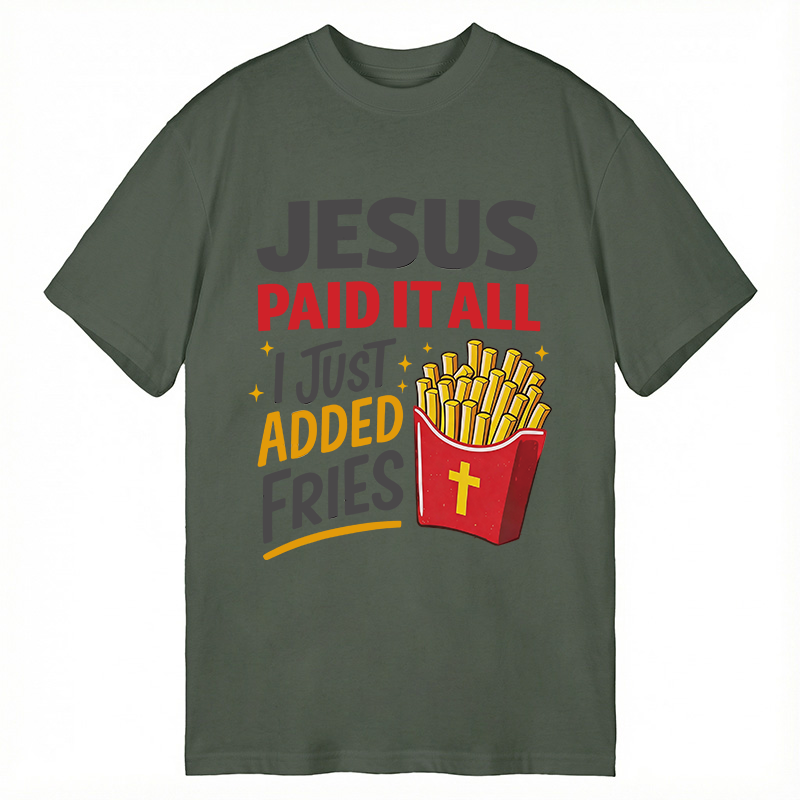 Modecanvas Jesus Paid It All DTG Printing Classic T-Shirt-modecanvas