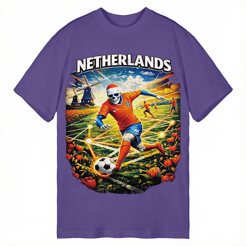 Modecanvas Holland Football DTG Printing Classic T-Shirt-modecanvas