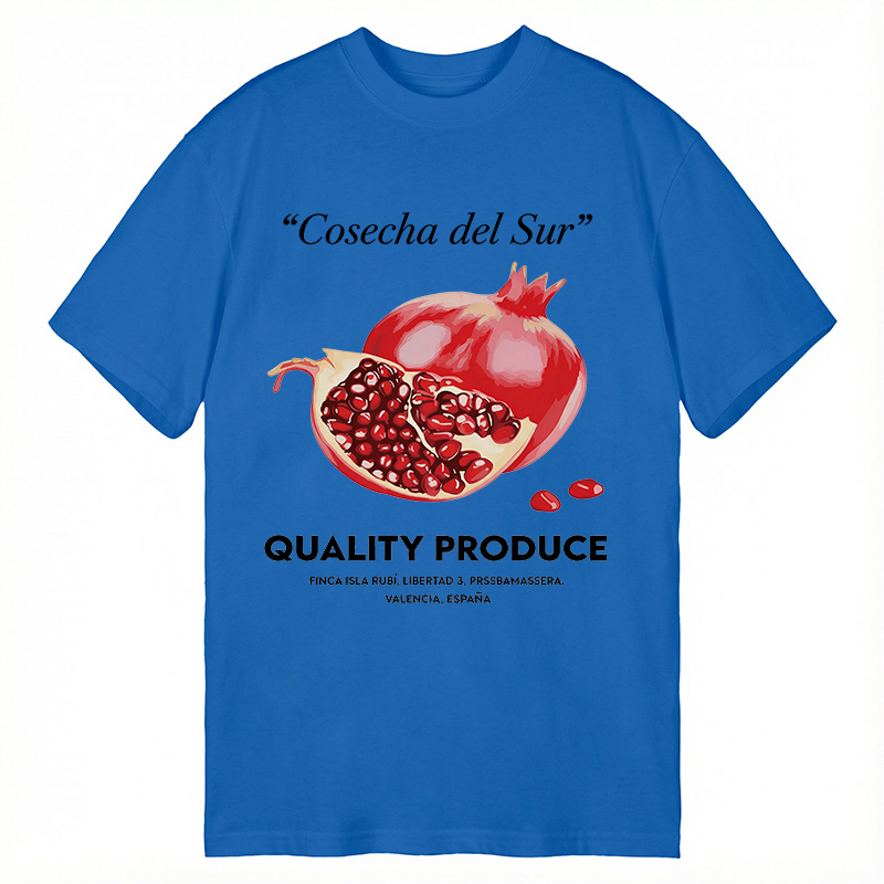 Modecanvas Pomegranate Prin DTG Printing Classic T-Shirt-modecanvas