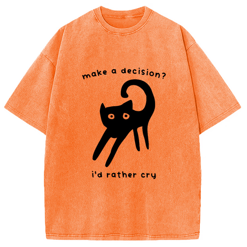 Modecanvas Making A Decision Washed T-Shirt