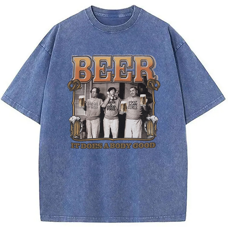 Modecanvas White and Cream Washed T-Shirt