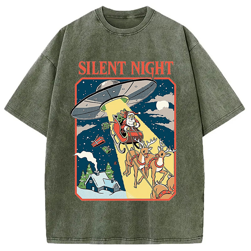 Modecanvas Silent Night Washed T-Shirt
