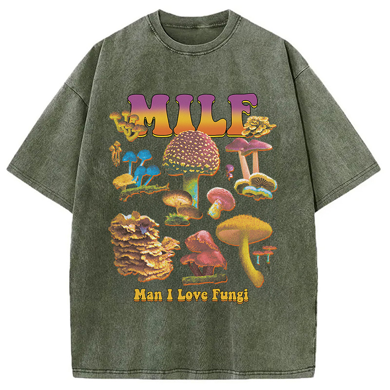 Modecanvas MILF Fungi Washed T-Shirt