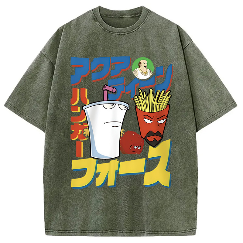 Modecanvas Retro Comics Vintage Washed T-Shirt