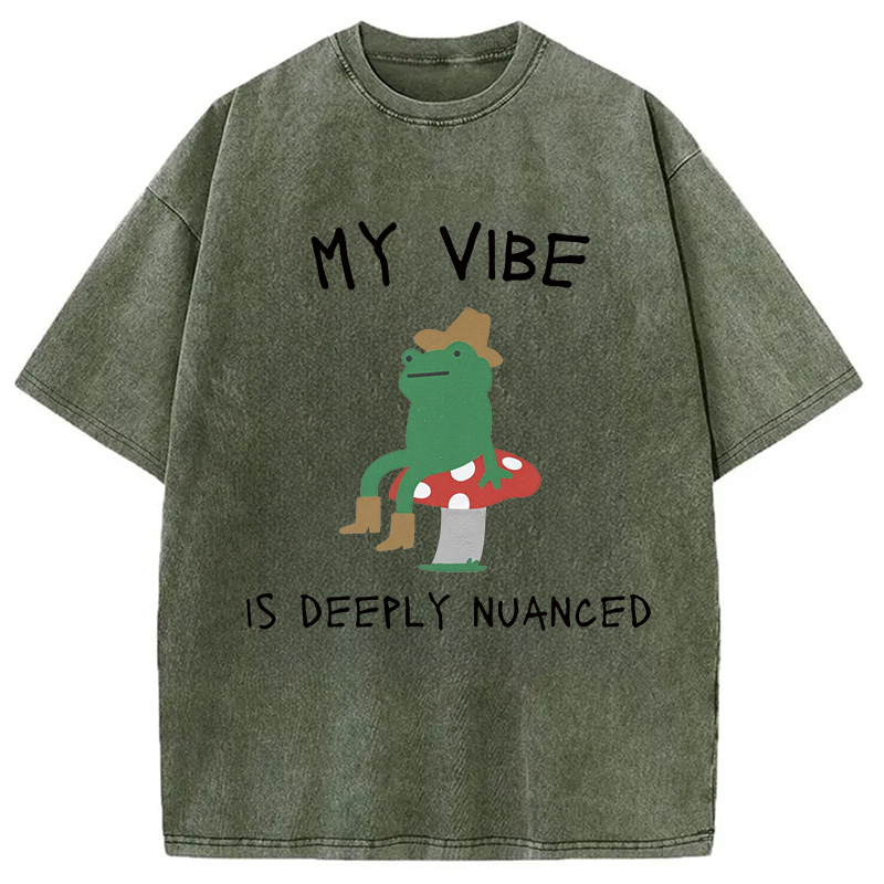 Modecanvas My Vibe Washed T-Shirt