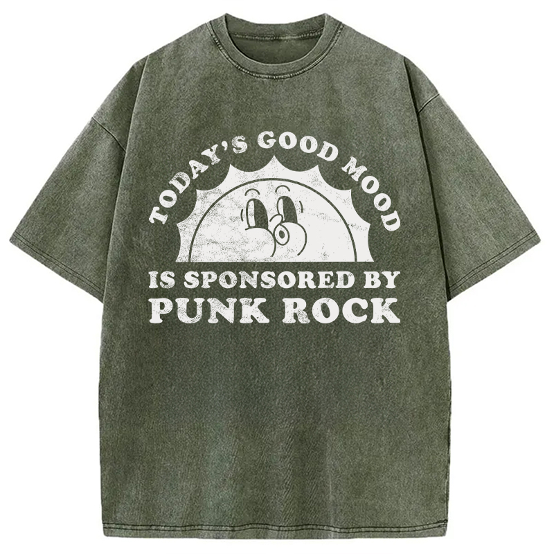 Modecanvas Punk Rock Washed T-Shirt