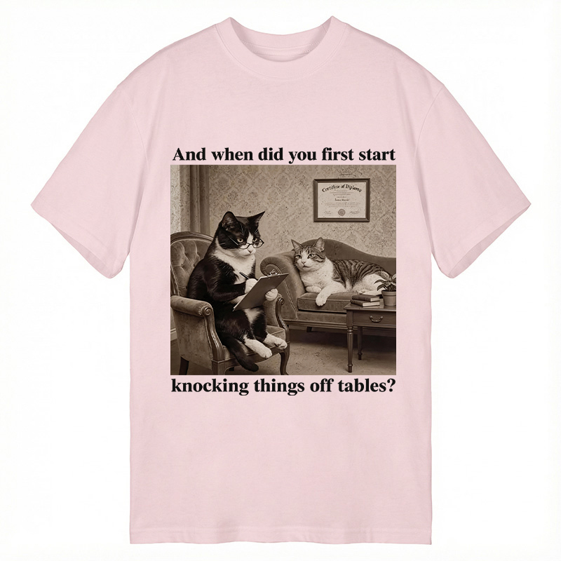 Modecanvas Sarcastic Cat DTG Printing Classic T-Shirt
