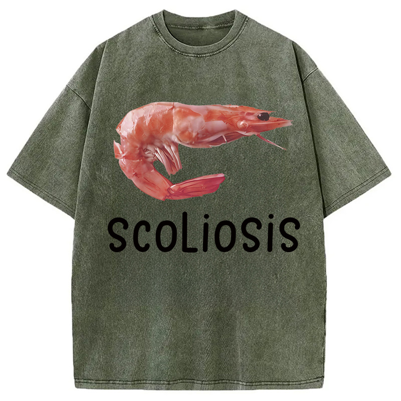 Modecanvas Scoliosis Washed T-Shirt