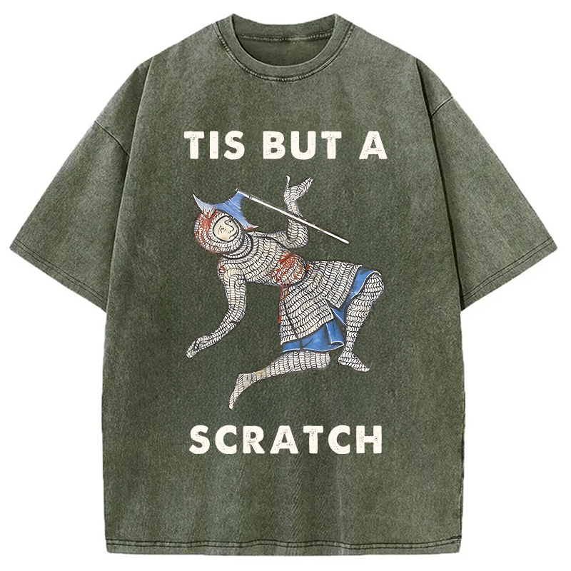 Modecanvas Funny Medieval Washed T-Shirt
