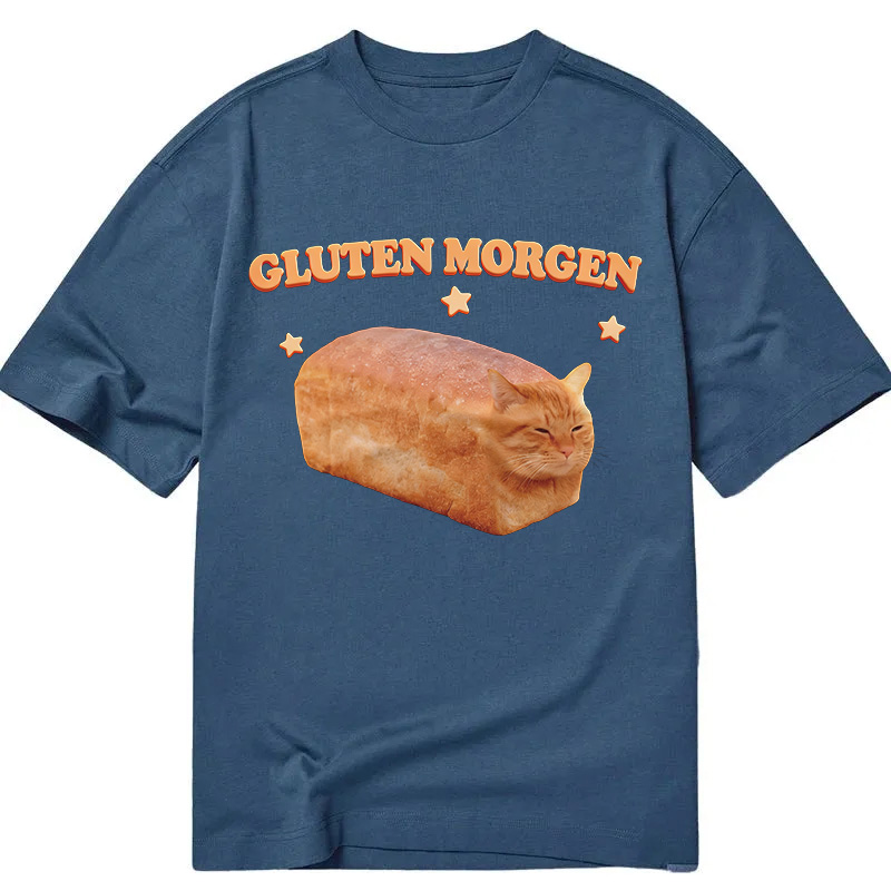 Modecanvas Silly Gluten Cat DTG Printing Classic T-Shirt-modecanvas