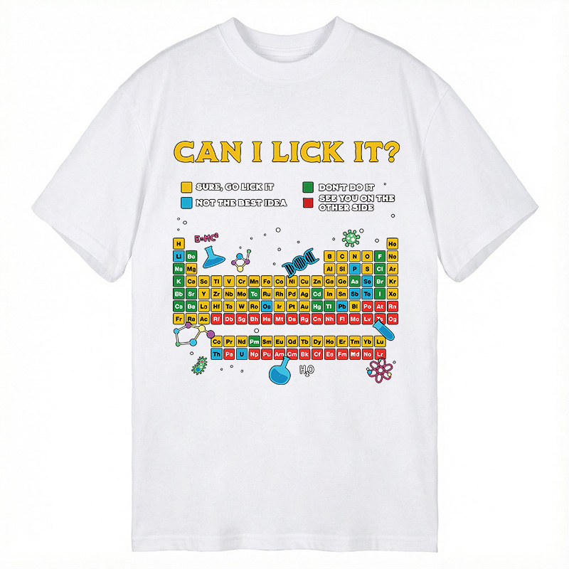 Modecanvas Periodic Table DTG Printing Classic T-Shirt-modecanvas