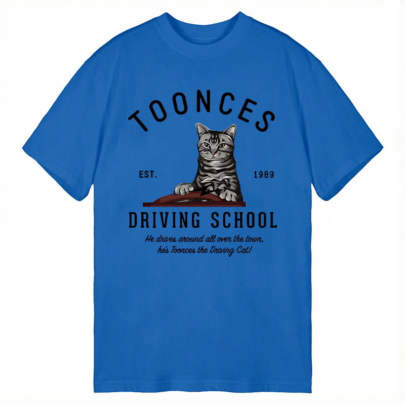 Modecanvas Toonces Driving School DTG Printing Classic T-Shirt-modecanvas