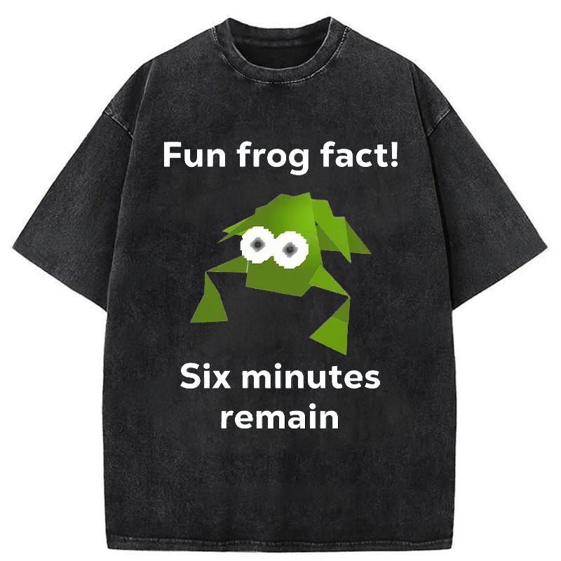 Modecanvas Funny Frog Kanji Washed T-Shirt