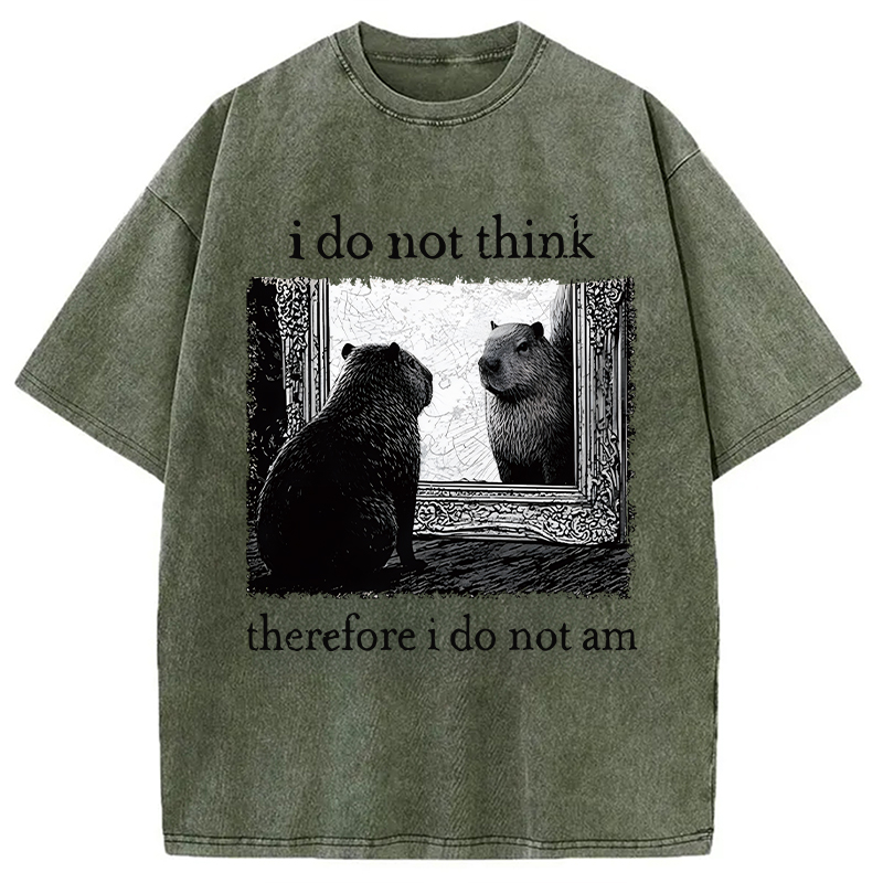 Modecanvas Capybara Paradox Washed T-Shirt