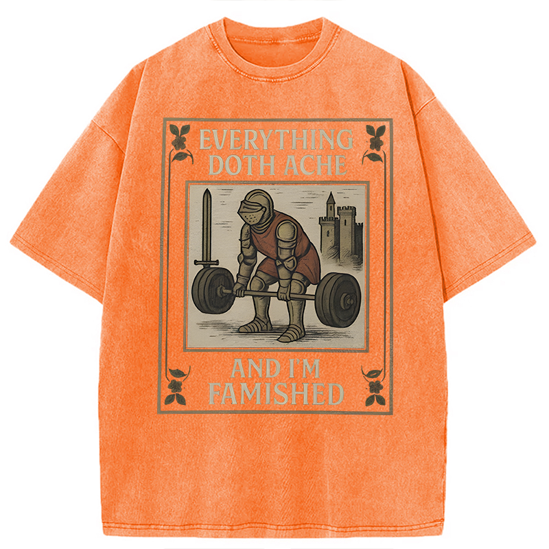 Modecanvas Everything Doth Ache DTG Printing Washed T-Shirt