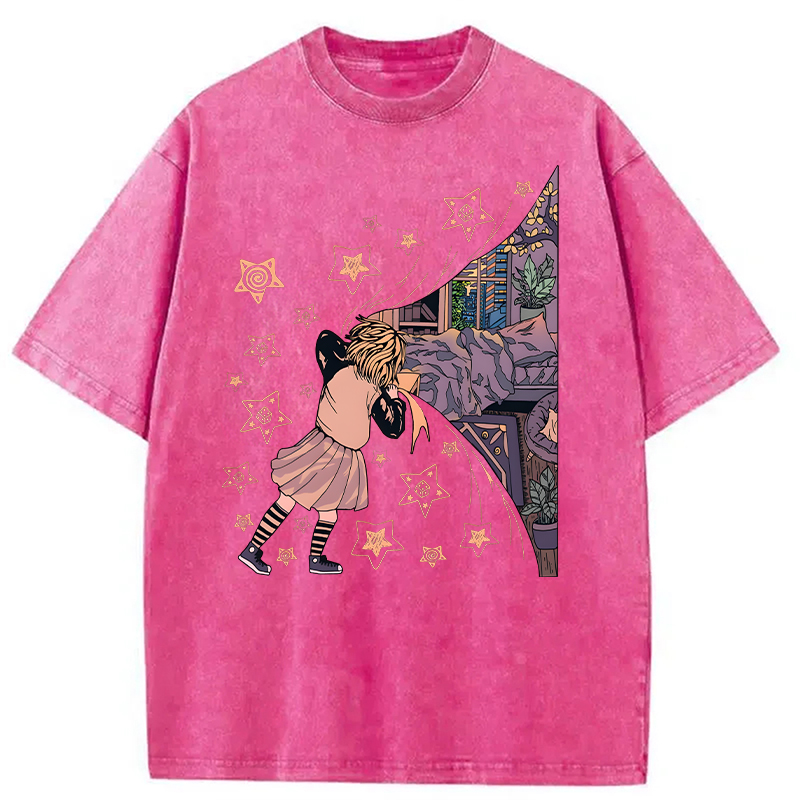 Modecanvas Unveiling Serenity DTG Printing Washed T-Shirt